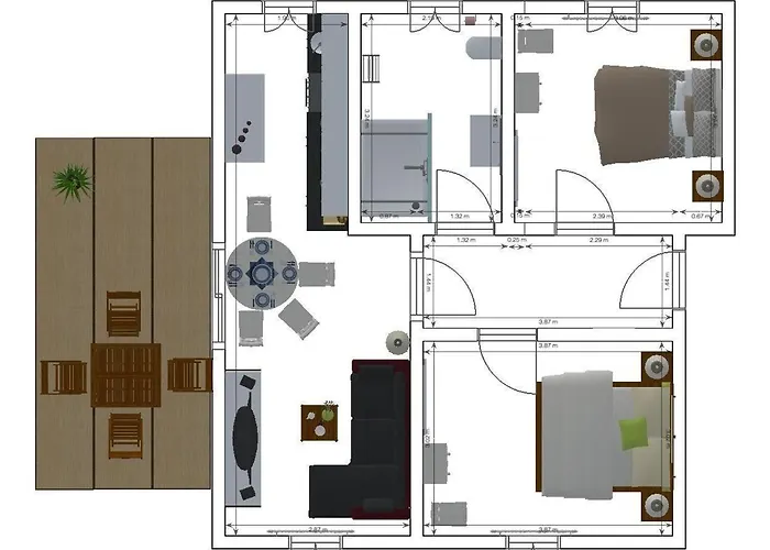 Апартаменты Cuxhavener-strasse-5-3